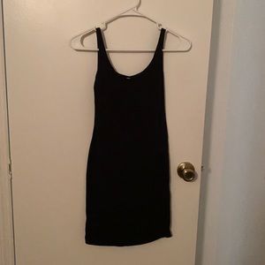 Black tight tank dress